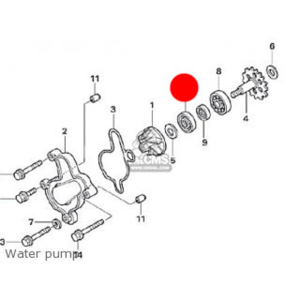 Paraolio Pompa dell'Acqua MONTESA 4RT/315 Paraolio Pompa dell'Acqua MONTESA 4RT/315